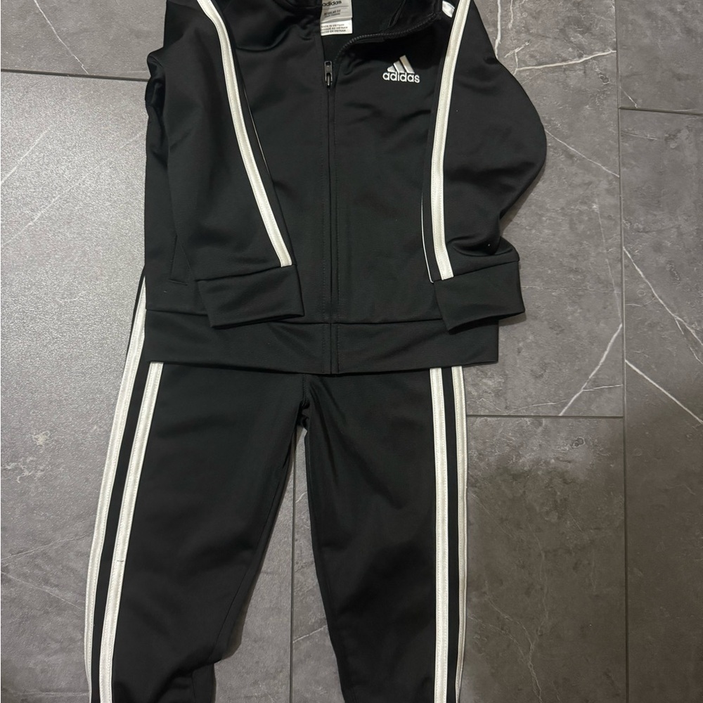 Adidas Black and White Athletic Set